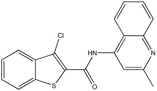 3-Chloro-N-(2-methylquinolin-4-yl)benzo[b]thiophene-2-carboxamide Struktur