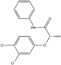 [S,(-)]-2-(3,4-Dichlorophenoxy)-N-phenylpropionamide Struktur