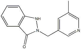 2-[(5-Methyl-3-pyridinyl)methyl]-1H-indazol-3(2H)-one Struktur