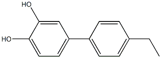 4-(4-Ethylphenyl)-1,2-benzenediol Struktur