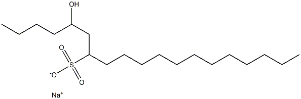 5-Hydroxynonadecane-7-sulfonic acid sodium salt Struktur