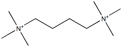 N,N'-Tetramethylenebis(trimethylaminium) Struktur