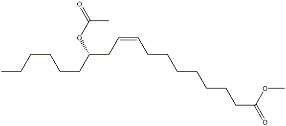 [S,Z,(-)]-12-Acetyloxy-9-octadecenoic acid methyl ester Struktur