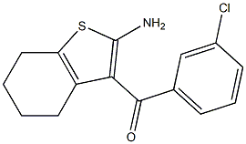 3-(3-Chlorobenzoyl)-4,5,6,7-tetrahydrobenzo[b]thiophene-2-amine Struktur