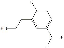 BENZENEETHANAMINE, 5-(DIFLUOROMETHYL)-2-FLUORO- Struktur