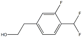 BENZENEETHANOL, 4-(DIFLUOROMETHYL)-3-FLUORO- Struktur