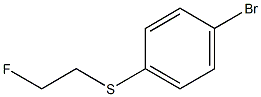 (4-BROMOPHENYL)(2-FLUOROETHYL)SULFANE Struktur