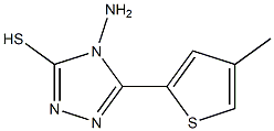 4-amino-5-(4-methyl-2-thienyl)-4H-1,2,4-triazole-3-thiol Struktur