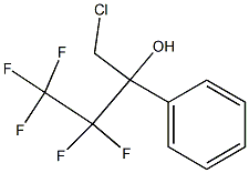 1-Chloro-3,3,4,4,4-pentafluoro-2-phenylbutan-2-ol Struktur