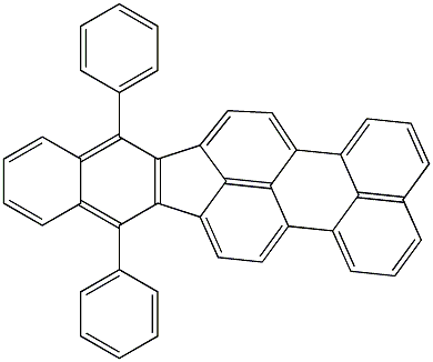 9,14-Biphenylbenz[5,6]indeno[1,2,3-cd]perylene Struktur