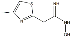 N-Hydroxy-2-(4-methyl-thiazol-2-yl)acetimidamide Struktur