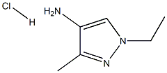 1-Ethyl-3-methyl-1H-pyrazol-4-ylaminehydrochloride Struktur