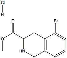 5-Bromo-1,2,3,4-tetrahydroisoquinoline-3-carboxylicacidmethylesterhydrochloride Struktur