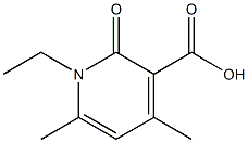 1-Ethyl-4,6-dimethyl-2-oxo-1,2-dihydro-pyridine-3-carboxylic acid Struktur