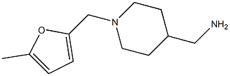 ({1-[(5-Methyl-2-furyl)methyl]-4-piperidinyl}methyl)amine Struktur