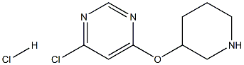 6-Chloro-4-pyrimidinyl 3-piperidinyl etherhydrochloride Struktur