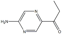 1-(5-aminopyrazin-2-yl)propan-1-one Struktur