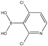 2,4-Dichloropyridine-3-boronic acid Struktur