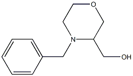 (4-benzylmorpholin-3-yl)methanol Struktur