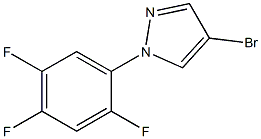 4-bromo-1-(2,4,5-trifluorophenyl)-1H-pyrazole Struktur