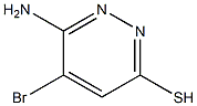 6-amino-5-bromopyridazine-3-thiol Struktur