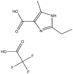 2-ethyl-5-methyl-1h-imidazole-4-carboxylic acid trifluoroacetic acid Struktur