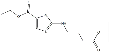 ethyl 2-(3-(tert-butoxycarbonyl)propylamino)thiazole-5-carboxylate Struktur