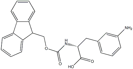 Fmoc-3-Amino-D-Phenylalanine Struktur