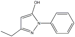 3-ethyl-1-phenyl-1H-pyrazol-5-ol Struktur