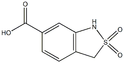 1,3-dihydro-2,1-benzisothiazole-6-carboxylic acid 2,2-dioxide Struktur