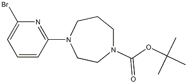 4-(6-Bromo-pyridin-2-yl)-[1,4]diazepane-1-carboxylic acid tert-butyl ester Struktur