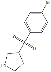 3-(4-Bromo-benzenesulfonyl)-pyrrolidine Struktur