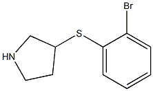 3-(2-Bromo-phenylsulfanyl)-pyrrolidine Struktur