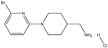 (6'-Bromo-3,4,5,6-tetrahydro-2H-[1,2']bipyridinyl-4-yl)-methyl-amine hydrochloride Struktur