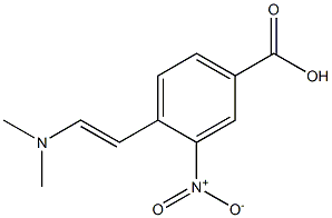 4-(2-(dimethylamino)vinyl)-3-nitrobenzoic acid Struktur