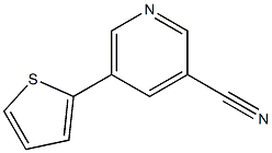 5-(thiophen-2-yl)pyridine-3-carbonitrile Struktur