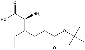 (S)-Boc-2-amino-3-ethyl-pentanoic acid Struktur