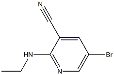 5-bromo-2-(ethylamino)pyridine-3-carbonitrile Struktur