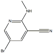 5-bromo-2-(methylamino)pyridine-3-carbonitrile Struktur