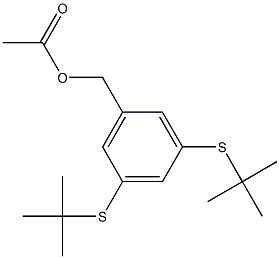 3,5-Bis(tert-butylthio)benzyl Acetate Struktur