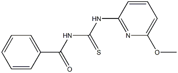 1-benzoyl-3-(6-Methoxypyridin-2-yl)thiourea Struktur