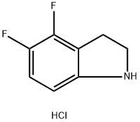 4,5-Difluoroindoline hydrochloride Struktur