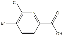 5-BroMo-6-chloropicolinic acid Struktur