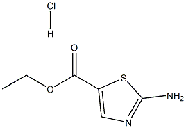 2-Amino-thiazole-5-carboxylic acid ethyl ester hydrochloride Struktur