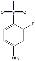 1-Amino-3-fluoro-4-(methylsulphonyl)benzene Struktur