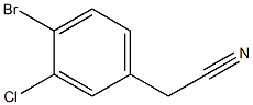 3-氯-4-溴苯乙腈, , 結(jié)構(gòu)式