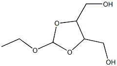 ((4R,5R)-2-ethoxy-1,3-dioxolane-4,5-diyl)diMethanol Struktur