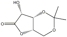 3,5-O-Isopropylidene-L-lyxonic acid-1,4-lactone Struktur