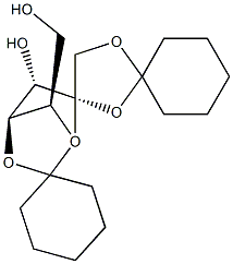 1,2:4,5-Di-O-cyclohexylidene-b-D-fructofuranose Struktur