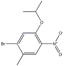 2-bromo-4-isopropoxy-5-nitrotoluene Struktur